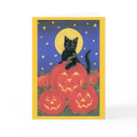 Halloween_black_cat_pumpkins Cards