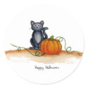 Halloween Black Cat Sticker