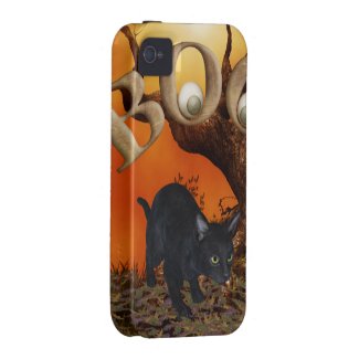 Halloween Black Cat Vibe iPhone 4 Case