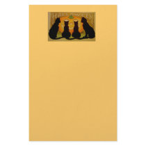 Halloween Black Cats Stationary stationery
