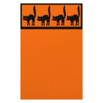 Halloween Black Cats Stationary stationery