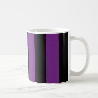 Halloween Black Purple Striped Gift Mug