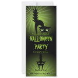 Halloween Black Scared Cats Personalized Invitation