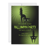 Halloween Black Scared Cats Custom Announcement