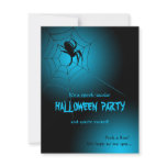 Halloween Black Spider on Web