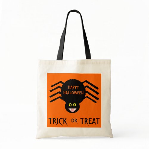 Halloween Black Spider Trick or Treat Bag bag