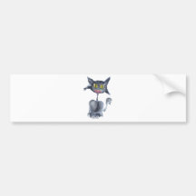 Halloween BlackCat Bumper Stickers