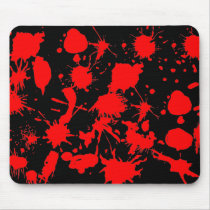 Halloween Blood Splatter mousepads