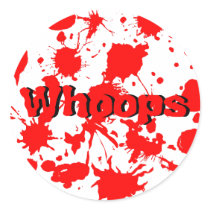 Halloween Blood Splatter stickers