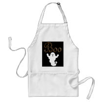 Halloween Boo Apron by 13BlackCatsDesigns Halloween Boo Apron