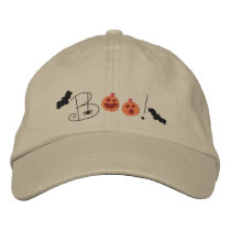 Halloween Boo embroidered hats
