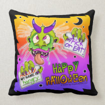 HALLOWEEN BOOGYMAN THROW PILLOW pillows