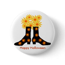 Halloween boots, Happy Halloween button