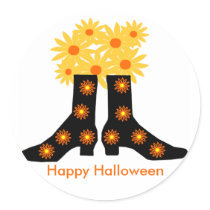 Halloween boots, Happy Halloween stickers