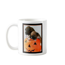 Halloween Boxer puppies mug