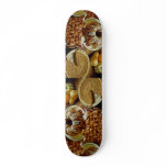 Halloween cake and pie skateboard deck