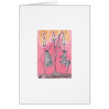 Halloween Candlebats Cards