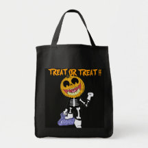 HALLOWEEN CANDY BAGS  TREAT OR TREAT !  TOTE TRICK