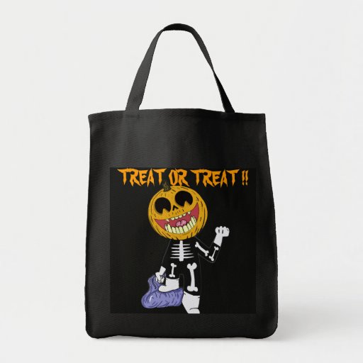 HALLOWEEN CANDY BAGS  TREAT OR TREAT !  TOTE TRICK