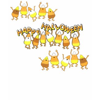 Halloween Candy Corn Black T-Shirt. shirt