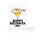Halloween Candy Corn Martini card
