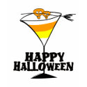 Halloween Candy Corn Martini T-shirt shirt