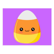 Halloween Candy Corn Postcard