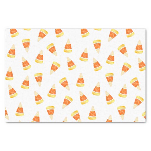 Halloween Candy Corn Print 10" X 15" Tissue Paper | Zazzle