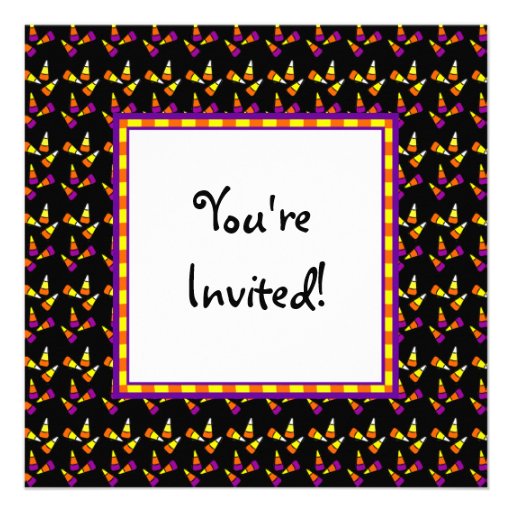 Halloween Candy Custom Party Invitations