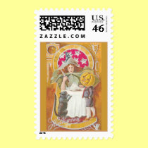 halloween card 3 bright postage