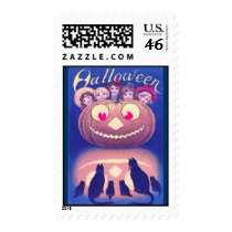 halloween card 6 blue postage by eelkat halloween card 6 blue postage