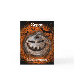 Halloween Card Pumpkin Smile card
