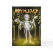 Halloween card romantic halloween with Mummy card