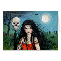 Halloween Card Samhain Witch