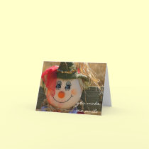 Halloween Card--Scarecrow Girl--Harvest Card cards