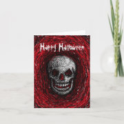 Halloween Card Smile Skull Scratch card