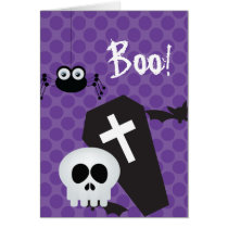 Halloween Card tombstone ,spiders cards