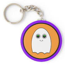 Halloween Cartoon Ghost Keychain