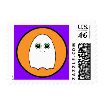 Halloween Cartoon Ghost Postage