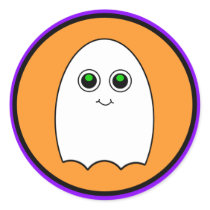 Halloween Cartoon Ghost Stickers