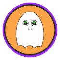 Halloween Cartoon Ghost stickers