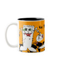 Halloween Cartoon Monster Mug by monsterzoo Halloween Cartoon Monster Mug
