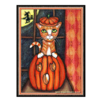 Halloween Cat Art Poster posters by jamiecreates1 Halloween Cat Art Poster posters