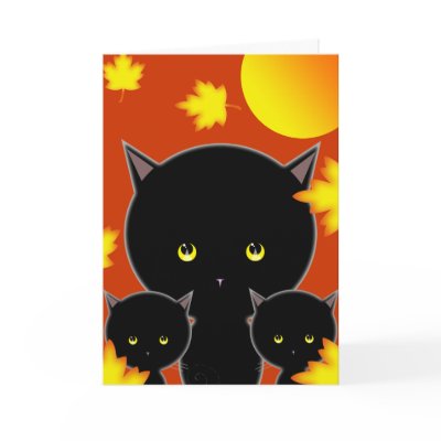 Halloween Cat Card Cute!