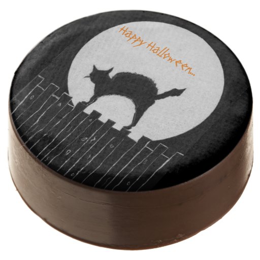 Halloween cat chocolate covered oreo Zazzle