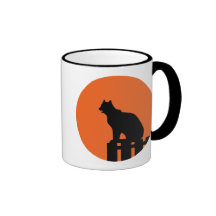 Halloween Cat Coffee Mugs