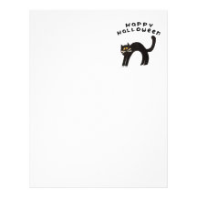Halloween Cat Customized Letterhead
