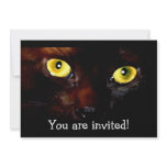 Halloween Cat Eyes Invitation Cards