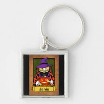 Halloween Cat Keychain