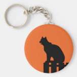 Halloween Cat Keychain